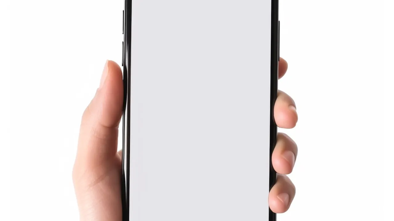 Mână ținând un smartphone, locul în care primești codul de autentificare
